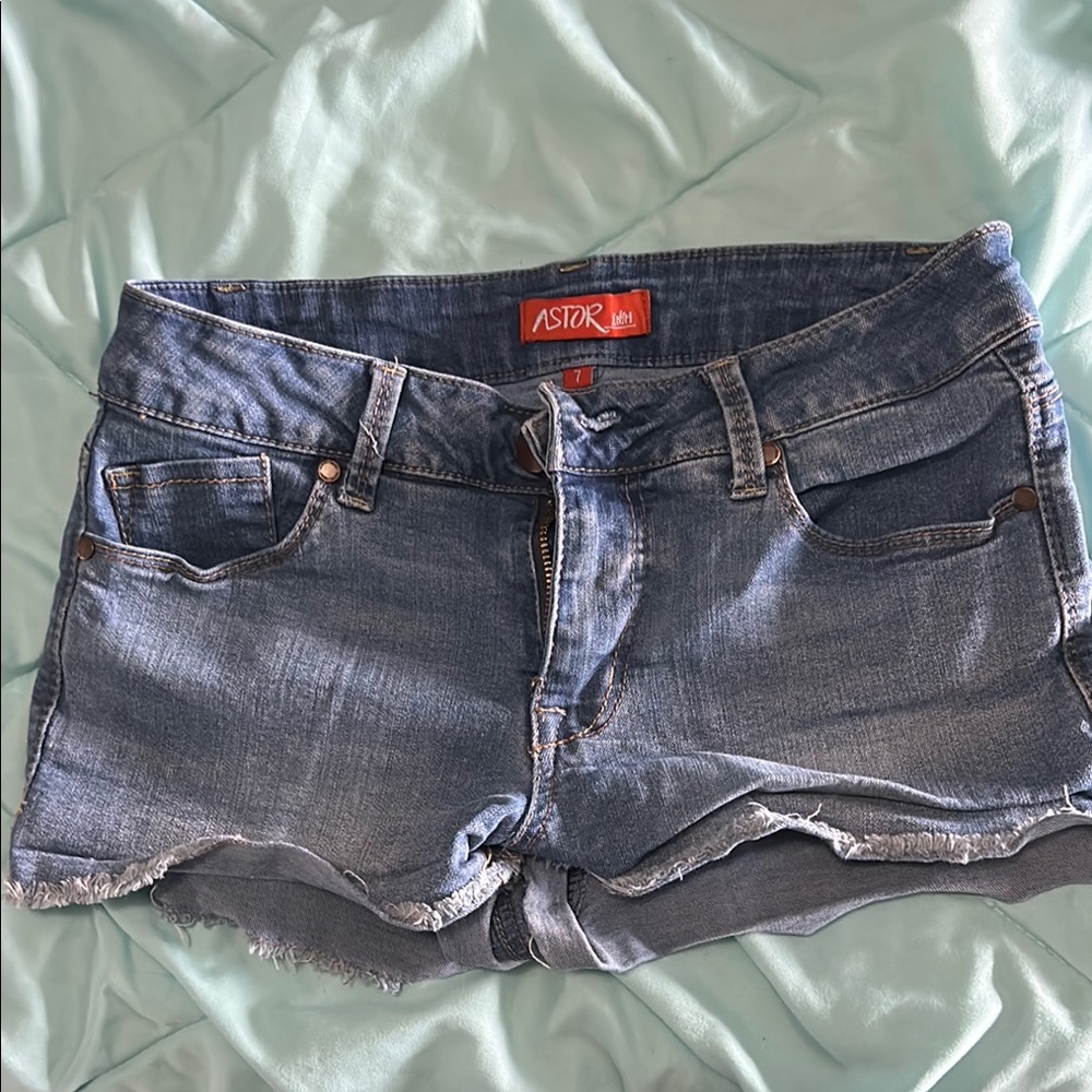 Women's Blue Denim Shorts
